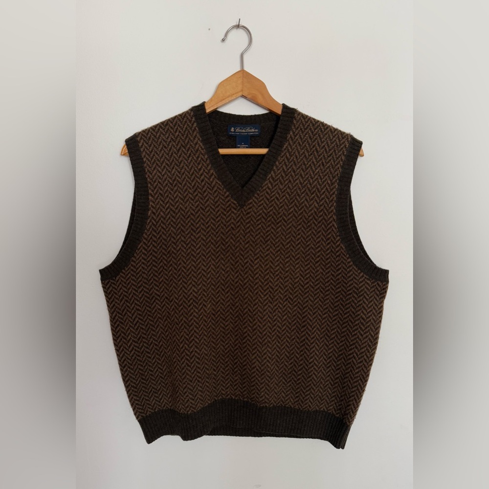 Brooks Brothers Wool Sweater Vest size Medium